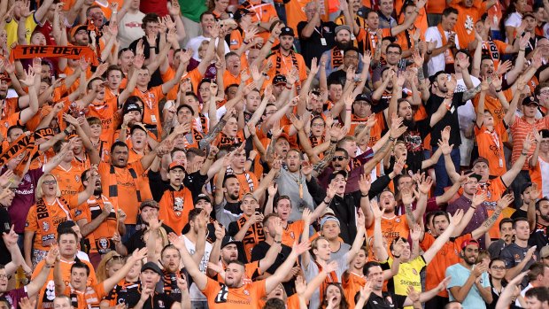 Sea of orange: Proud Roar fans make their presence felt.