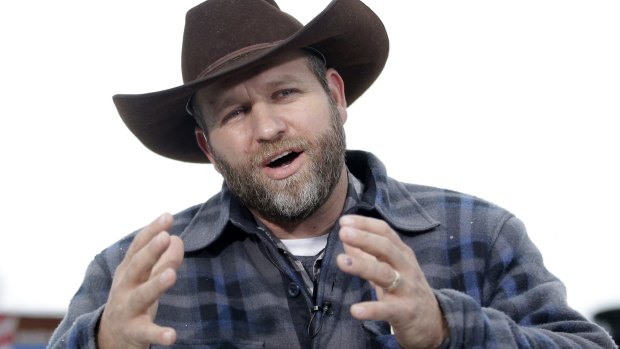 Ammon Bundy gives an interview at Malheur National Wildlife Refuge during the takeover.