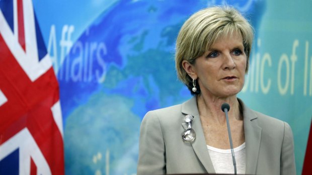 Stirring the pot: Australian Foreign Minister Julie Bishop is being talked up as a future leader of the Liberal Party.