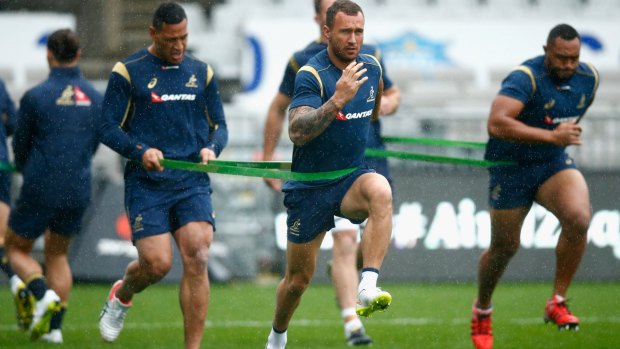 He's back: Wallabies five-eighth Quade Cooper is no stranger to the rockstar lifestyle.