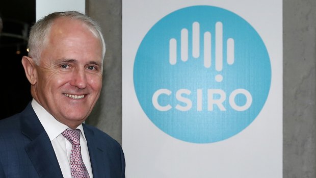 Prime Minister Malcolm Turnbull during a visit to the CSIRO in December.