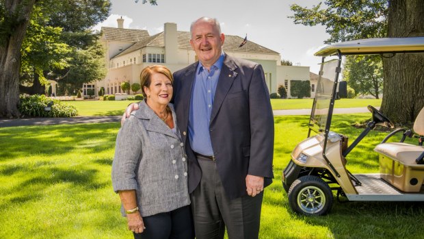 To sir, with love: Sir Peter and Lady Cosgrove at Government House, Canberra. 