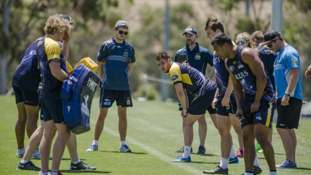 Brumbies players got a rude welcome to pre-season training and they were pushed to the limit in 36-degree heat on Friday.