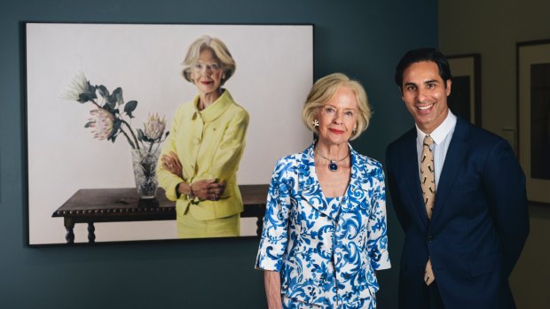 The unveiling of a commissioned portrait of the Honourable Dam Quentin Bryce by Michael Zavros at the National Portrait Gallery.
