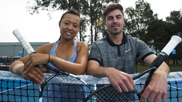 Alison Bai and James Frawley were beaten in the final of the Australian Open mixed doubles wildcard on Sunday.