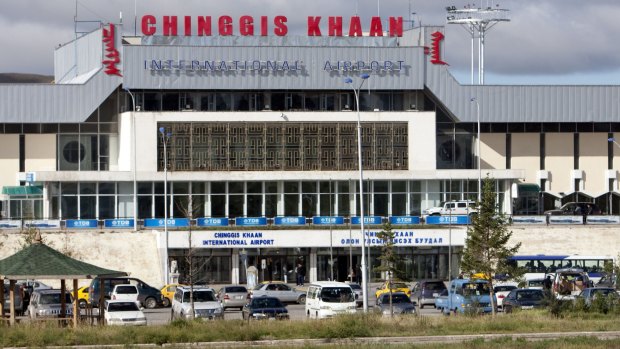 Chinggis Khaan International Airport, in Ulaan Bataar, Mongolia.