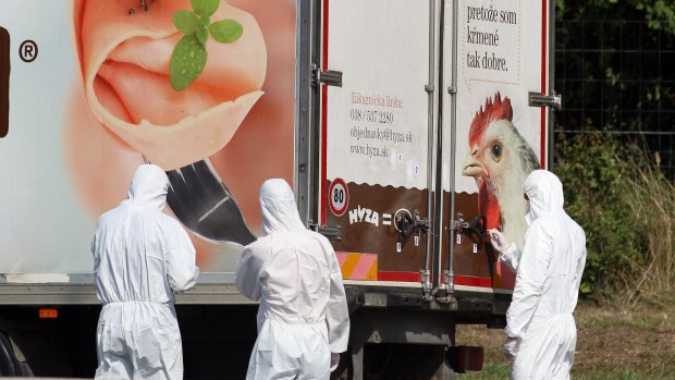 Some of the bodies in the truck found in Hungary had started to decompose, investigators said. 