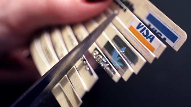 The trick to getting out of debt is to cut up old credit cards.