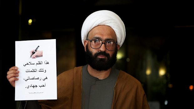 Lindt cafe gunman Man Haron Monis, pictured in 2010 - four years before the siege, was praised by the Islamic State publication Rumiyah.