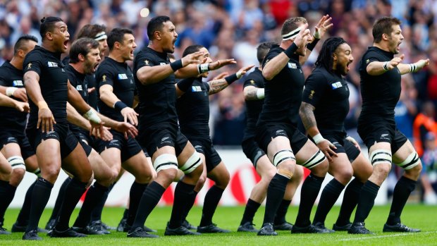 The All Blacks announce their arrival at the World Cup.