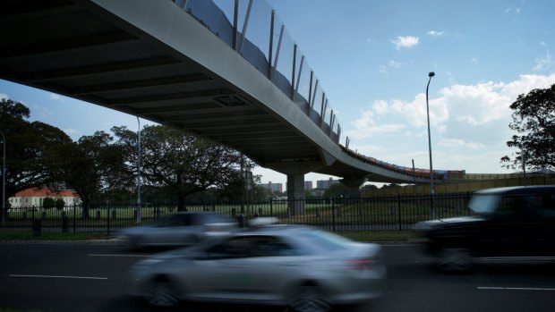 The six-lane diversion will be built near the Albert "Tibby" Cotter Walkway at Moore Park. 