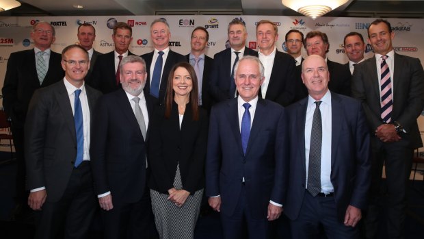 Prime Minister Malcolm Turnbull and Senator Mitch Fifield joined a summit of media executives, all urging the Senate to pass industry reforms. 