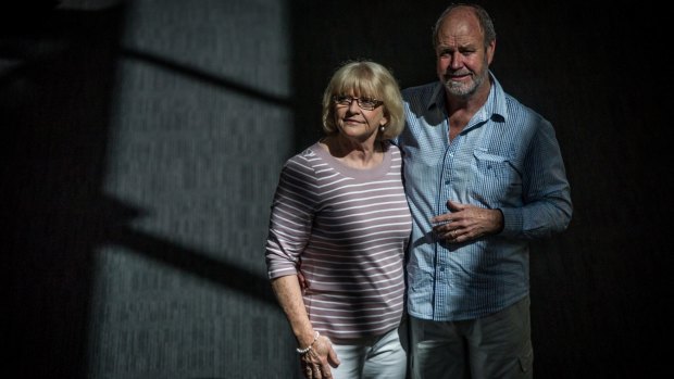 Kambah dementia sufferer Gary Pertzel (pictured with wife and carer Sally) navigates the scary world of banking.