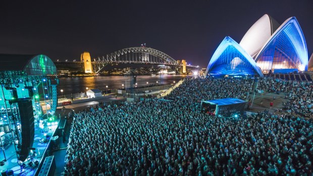 Not a bad spot for a gig - the Opera House forecourt will host three big shows in November