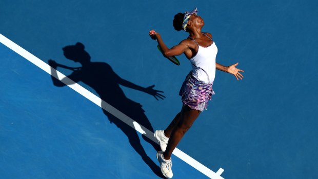 Venus Williams's serve was far more effective than CoCo Vandeweghe.