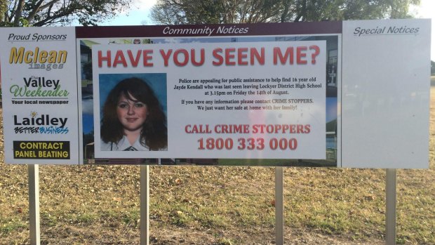 The Lockyer Valley had rallied in a bid to find Jayde Kendall after she went missing.