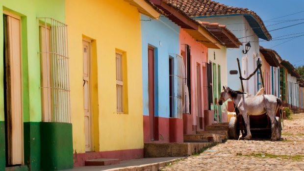 Greg and his motley crew got as far as Trinidad before giving up cycling.