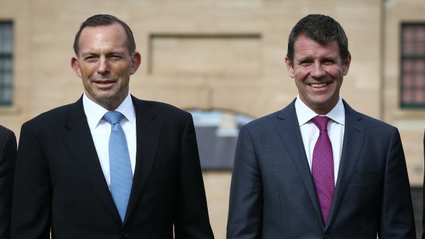 Plans to further restrict pubs and clubs abandoned: Tony Abbott and Mike Baird.
