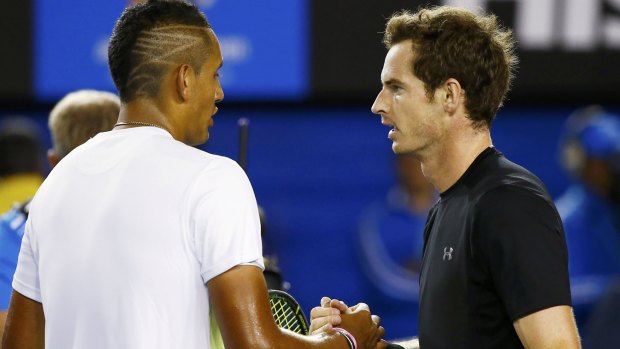 "He's always been someone I can sort of talk to': Kyrgios counts Murray as a good mate.