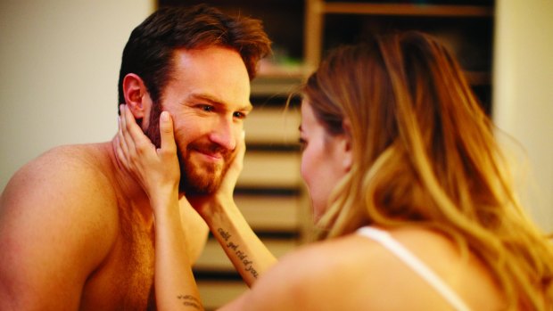 Paul (Josh Lawson) and Maeve (Bojana Novakovic) in a scene from <i>The Little Death</i>.