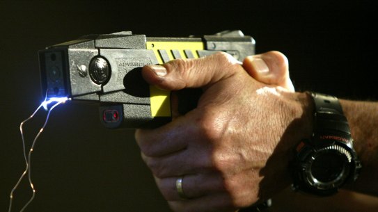 Davey had been suspended previously for an incident involving a taser.