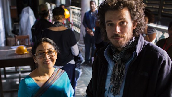 Director Garth Davis on the set of <I>Lion</I>.