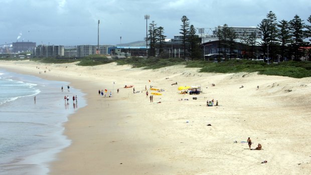The man met the 16-year-old girl at Wollongong's popular South Beach.