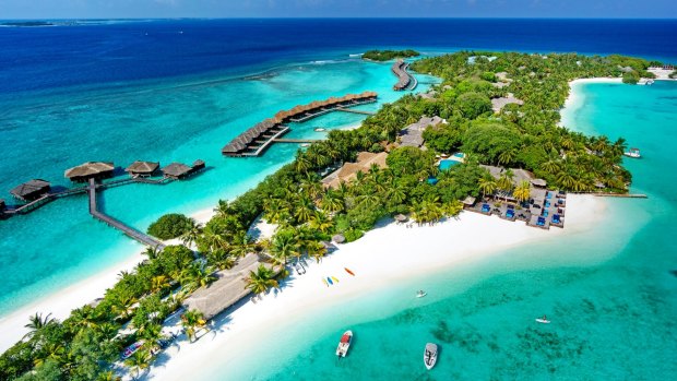 The Sheraton Maldives Full Moon Resort. Flights to the Maldives were the most searched on Google in 2018.