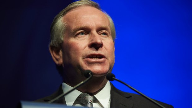 A fired-up Colin Barnett repeatedly asked if Bill Johnston was inside Labor's Debt Monster suit.