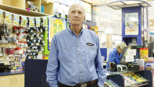 Jeffrey Johnson, owner of the Mona Vale newsagency: "We used to be the only people who could sell newspapers, it's quite a bit different now, everything is on the internet." 