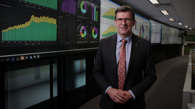 Minister for Human Services Alan Tudge visited the Channel Operations Facility in Canberra. 