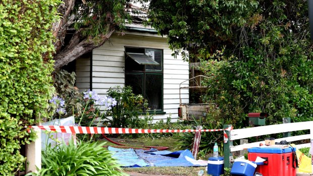 A family escaped unharmed after their home in Moira Street, Sunshine, was gutted by fire.