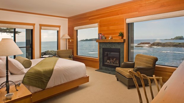 Wickaninnish Inn sits on a wild corner of Vancouver Island and is the place to be for storm watching.