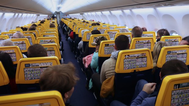 There's no onboard entertainment - the entertainment is flying Ryanair itself.