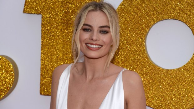 Australian actress Margot Robbie at the pink carpet premiere of I,Tonya at Fox Studios in Moore Park, Sydney on Tuesday.