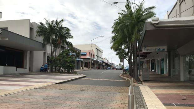 Gladstone's main thoroughfare, Goondoon Street, sits empty as the city struggles to adjust to the aftermath of the LNG boom.