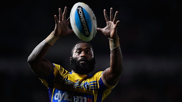 Subject of an AVO: Parramatta Eels' Fijian winger Semi Radradra has yet to return to the club.