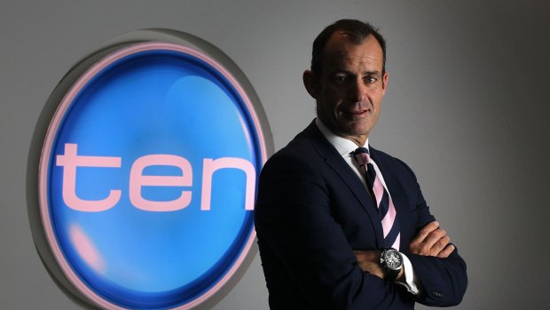 TV times: Chief executive Paul Anderson said Ten had maintained its strong revenue performance since the end of February.