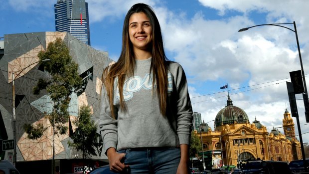 Colombian student Catalina Blandon arrived in Australia three years ago, and now calls it home. She is studying for a business diploma at a private college. 