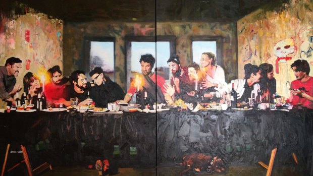 Kate Stevens' version of Leonardo da Vinci's The Last Supper.