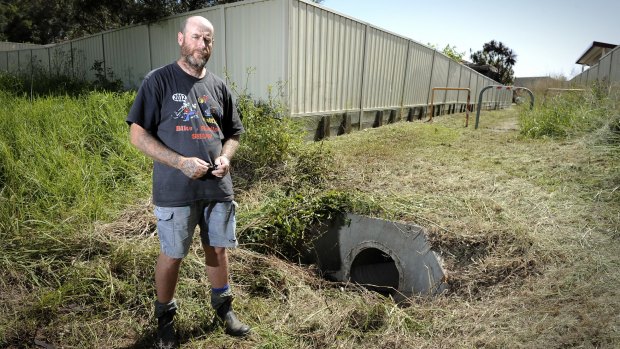 Dave Pettit was mowing the laneway next to his house in Rutherford when he found the body of Dean Shield lying next to the drain.