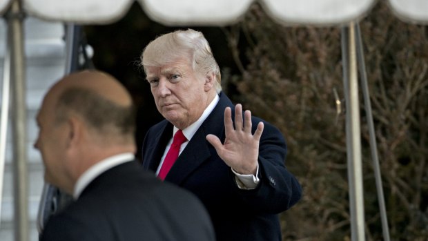 US President Donald Trump returns to the White House on Thursday as negotiators worked on a deal to avoid a government shutdown.