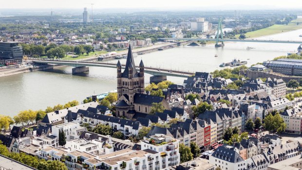 View of Cologne, Germany.