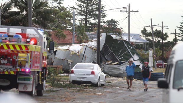 Storm damage at Kurnell.