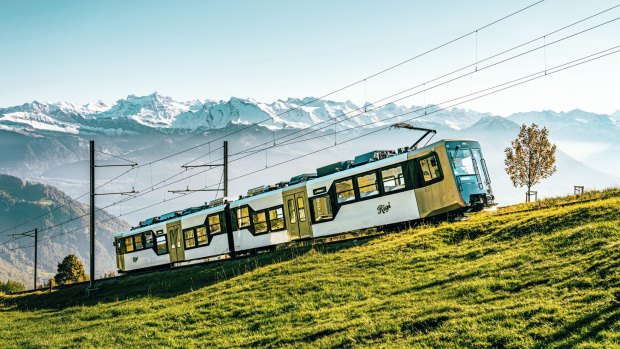 switzerland mountain train