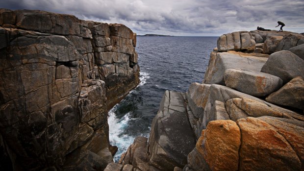 The Gap and Natural Bridge, smashed by the rumbustious Southern Ocean, in Torndirrup National Park near Albany.