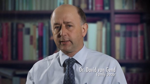 David van Gend, the president of the Australian Marriage Forum, is described on-screen as a "family doctor". 