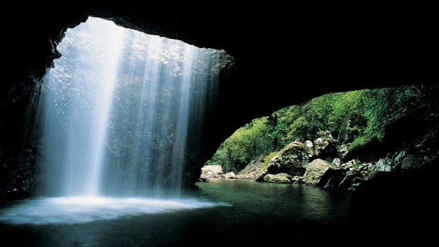 Natural Bridge, Springbrook National Park, Gold Coast. 