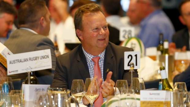 Confident: ARU chief executive  Bill Pulver at the 1986 Wallabies 30th anniversary lunch in Sydney. 