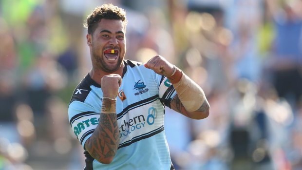 In form: Sharks prop Andrew Fifita.